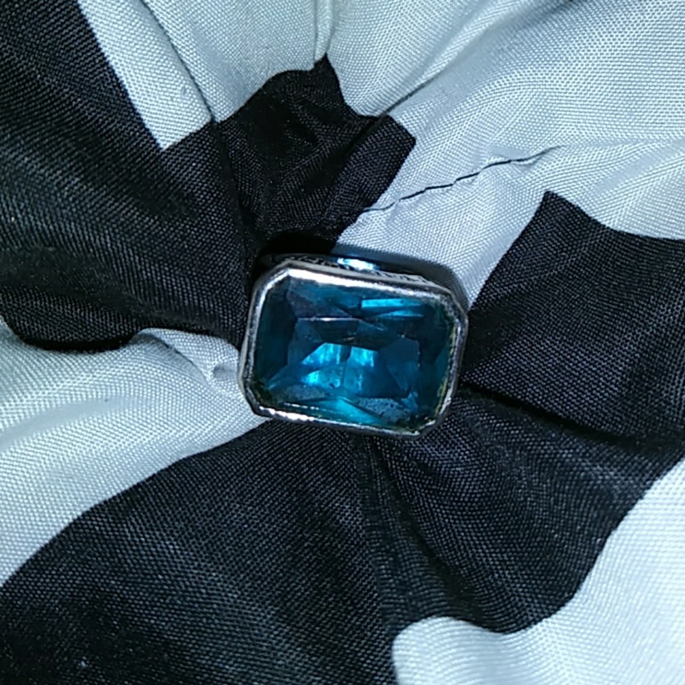 Sapphire costume jewelry ring